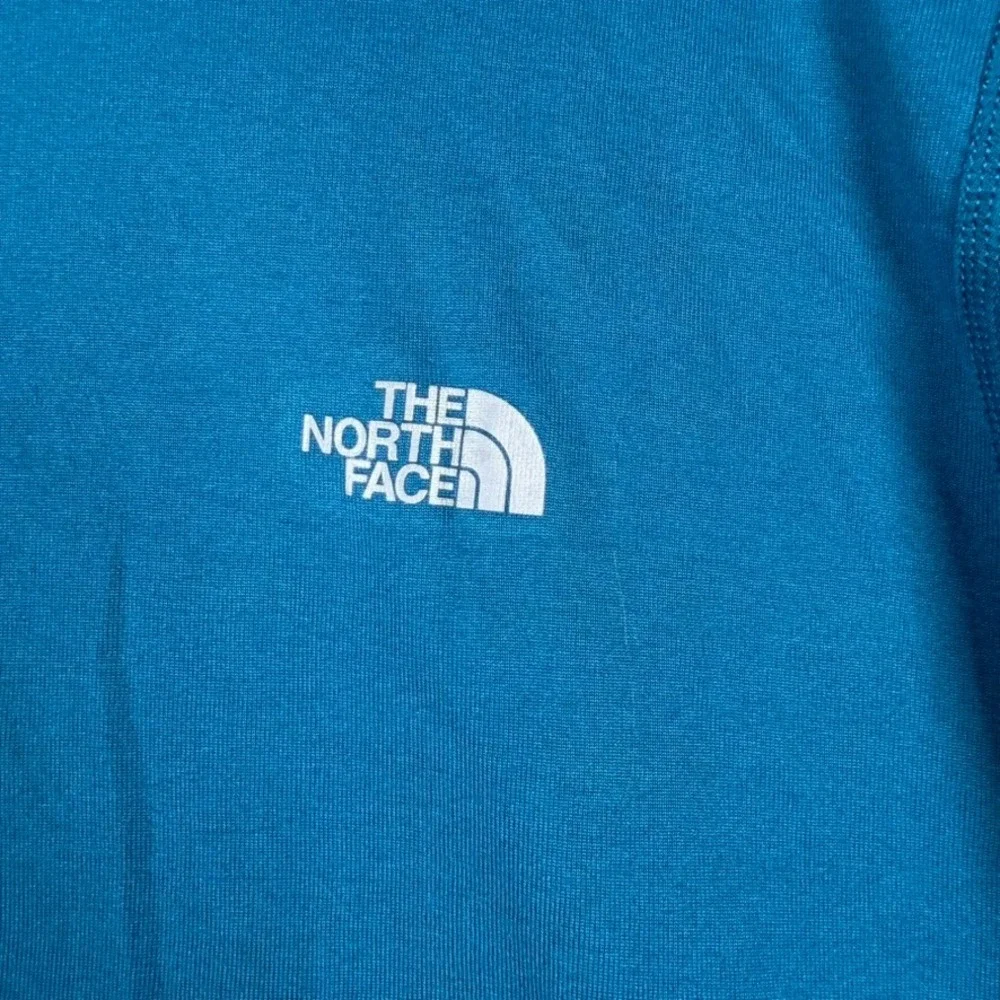 The North Face Mens VaporWick Performance T-Shirt Blue Teal Large RN61661